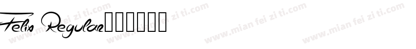 Felix Regular字体转换